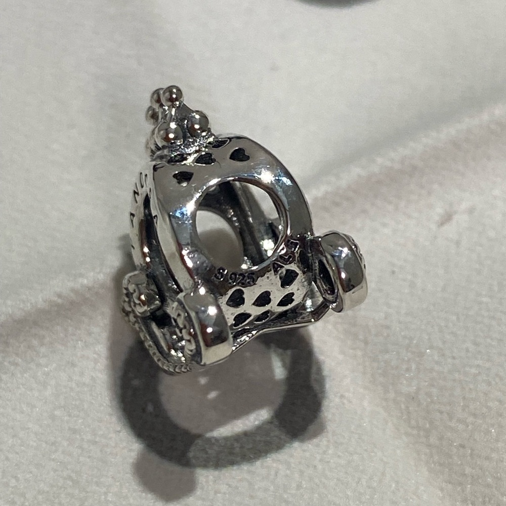 Pandora Silver Crown Charm - Picture 2 of 11